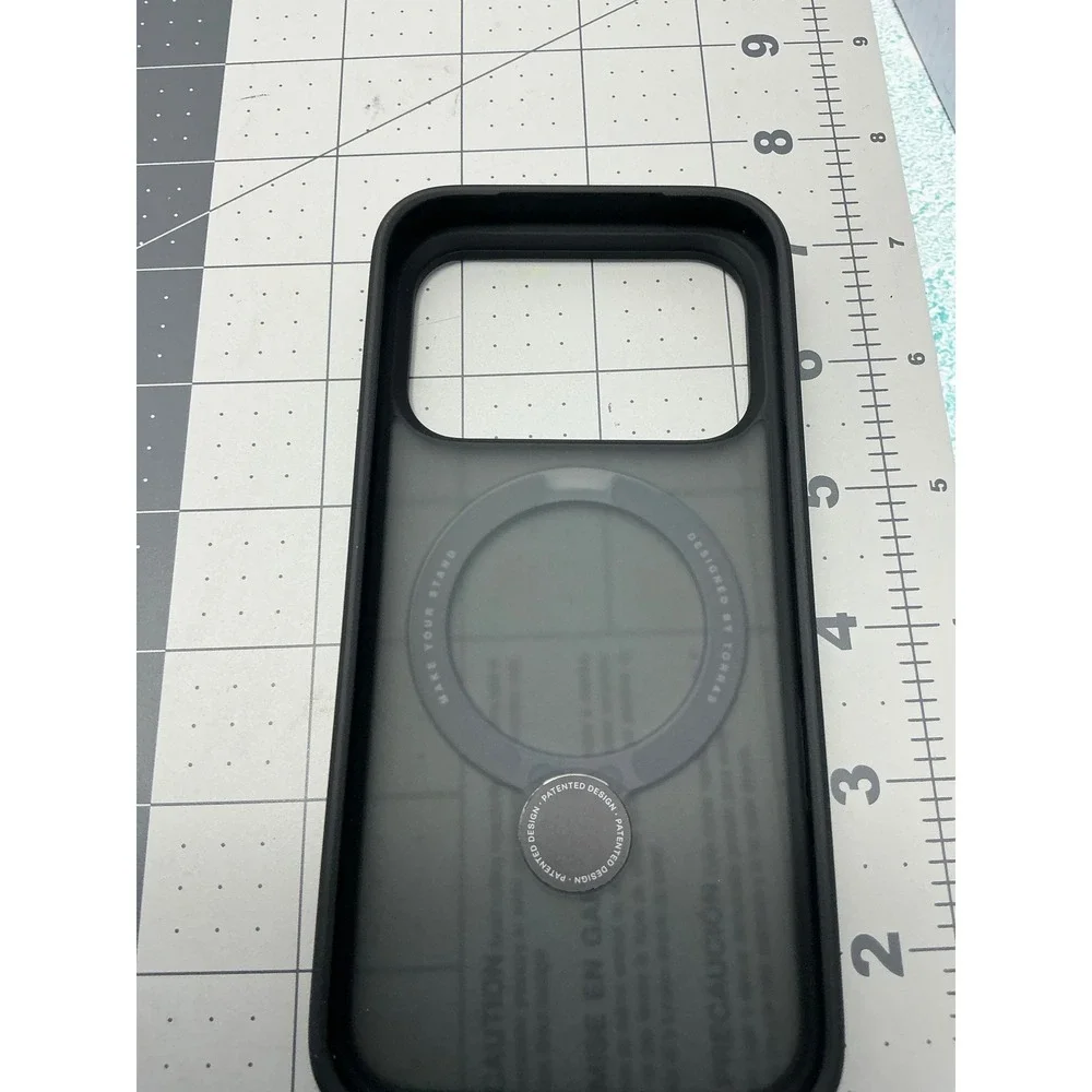 TORRAS iPhone 17Pro  Case‎ with Magnetic Ring Holder Kickstand Matte Black